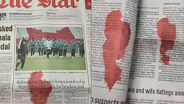 南非公益广告：“血迹”渗入报纸，为贫困经期女孩发声