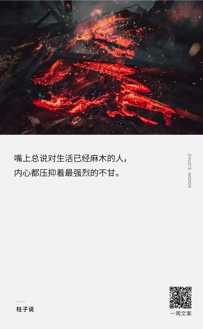 嘴上总说对生活已经麻木的人,内心都压抑着最强烈的不甘.